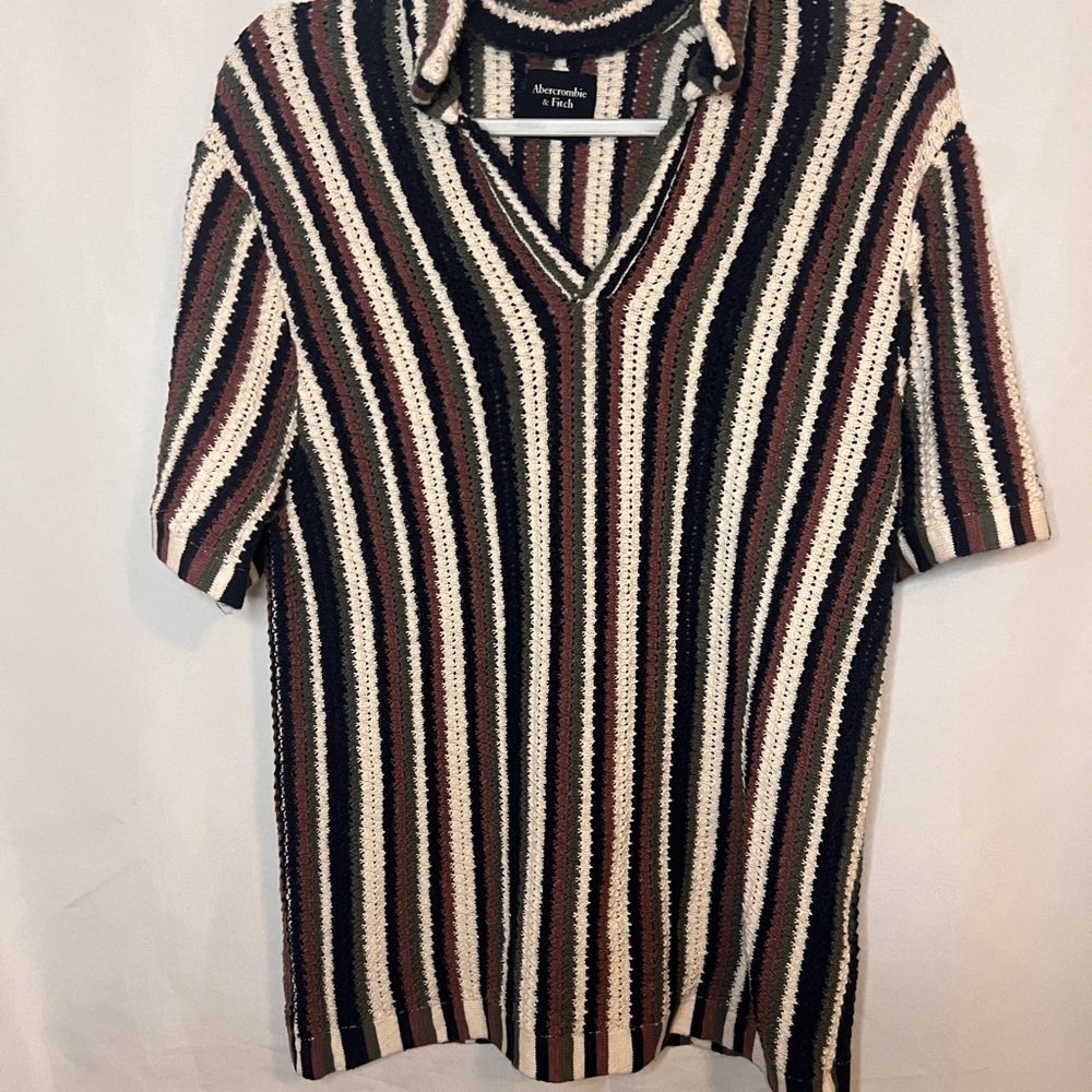 Abercrombie & Fitch Multicolor Striped Knit Top